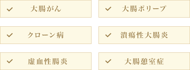 大腸内視鏡でみつかる病気